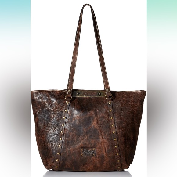 Patricia Nash Benvenuto Tote Heritage Distressed Brown Leather - Picture 1 of 9